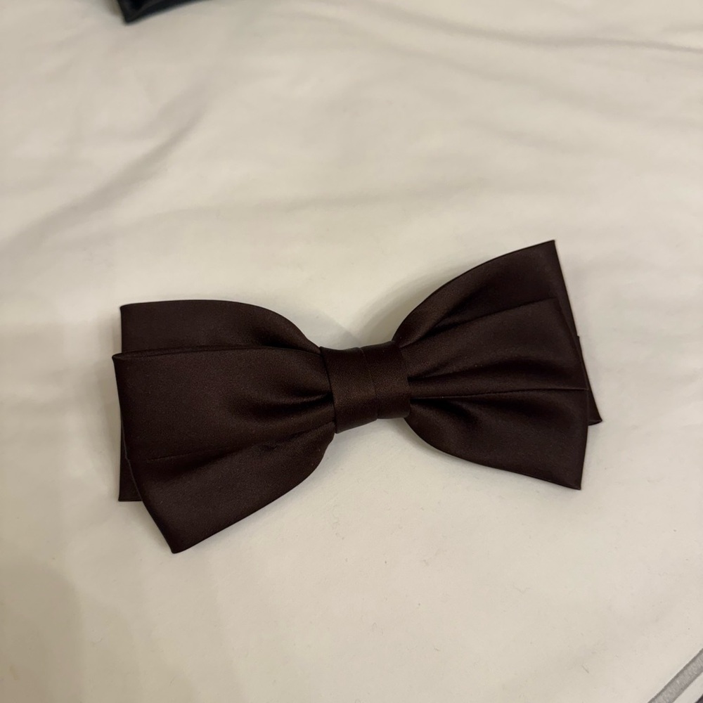 Coquette brown hair bow